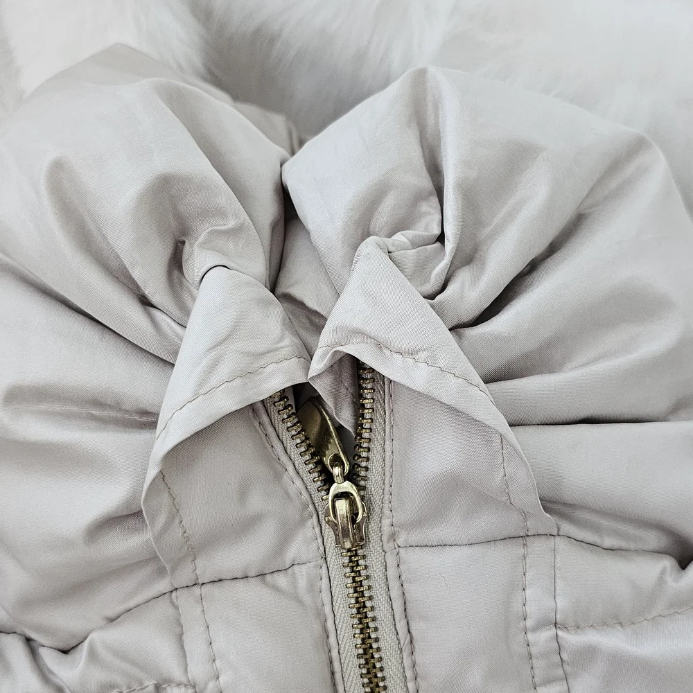 Zara Women's Quilted Puffer Jacket Down Filled with Belt - Picture 7 of 12